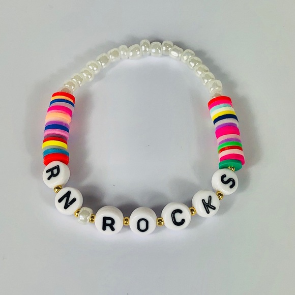 RN•Rocks Thankful Covid-19 CoronaVirus Bracelet - Picture 2 of 2